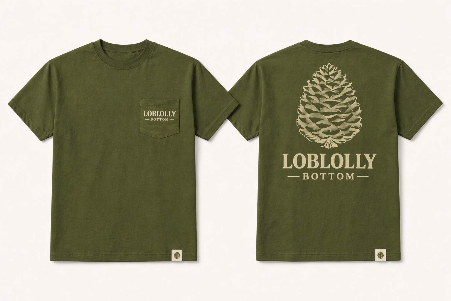 Loblolly Bottom - Pine Cone Premium Fit Tee (Presale)